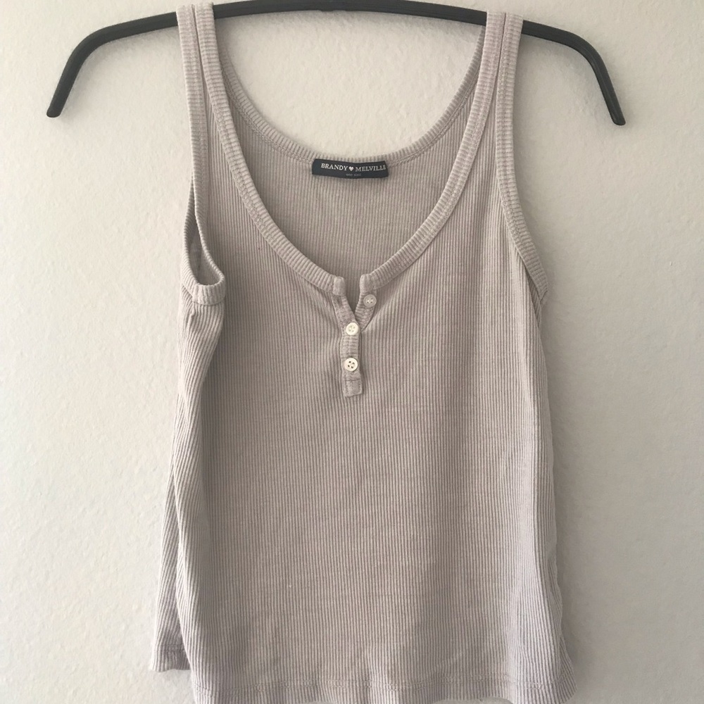 Light Gray Crop Top from Brandy Melville!